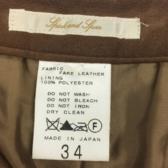 SPICK and SPAN Japanese brand faux suede shorts - Picture 8 of 8
